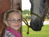 Nyla with her favorite animal